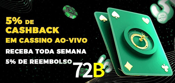 Promoções do cassino ao Vivo 72B